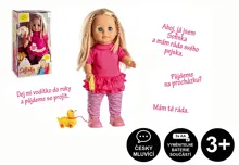Panenka Sofinka s pejskem chodící a česky mluvící 42 cm (7)
