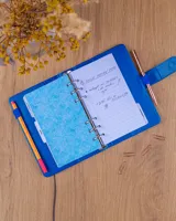 Týdenní diář 2027 Notique Refill kroužkový 12,5 x 19 cm královsky modrý (7)