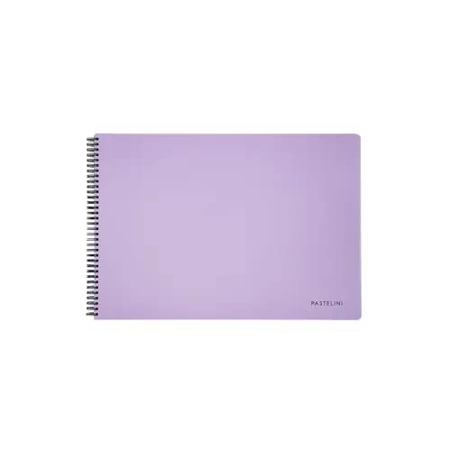 Skicák A4 twin wire,40 listů, 190g - PASTELINI fialová