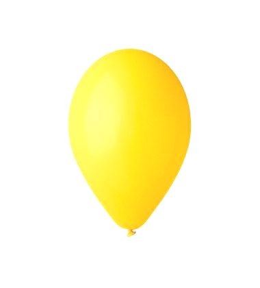 Balónky nafukovací průměr 26cm – pastelová žlutá, 10 ks