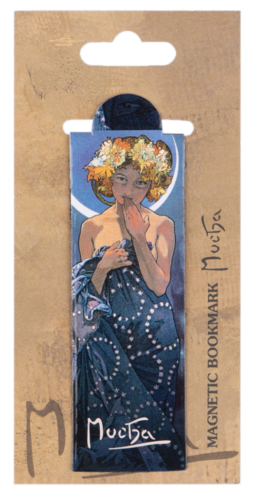 Levně Magnetická záložka Alfons Mucha - Luna