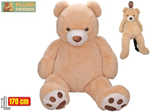 Plyšový medvěd Plush Friends 170 cm - béžový
