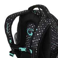 Studentský batoh Bagmaster Supernova 23 A černo-tyrkysový + gumovací pero Pilot Frixion (13)