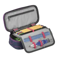 Studentský penál Coocazoo PencilDenzel Laserbeam Plum (1)
