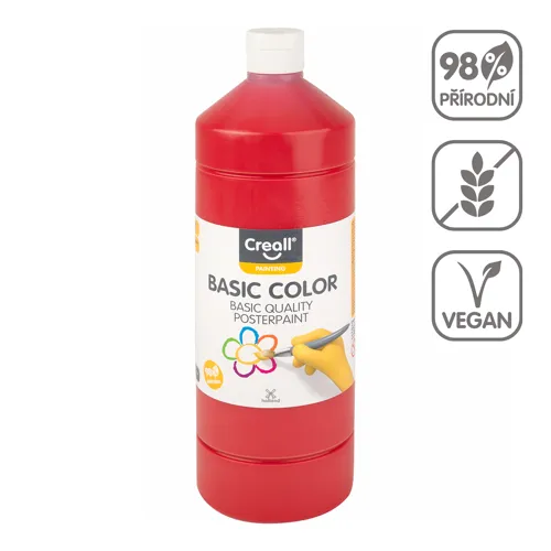 Temperová barva CREALL 1000ml - základní červená