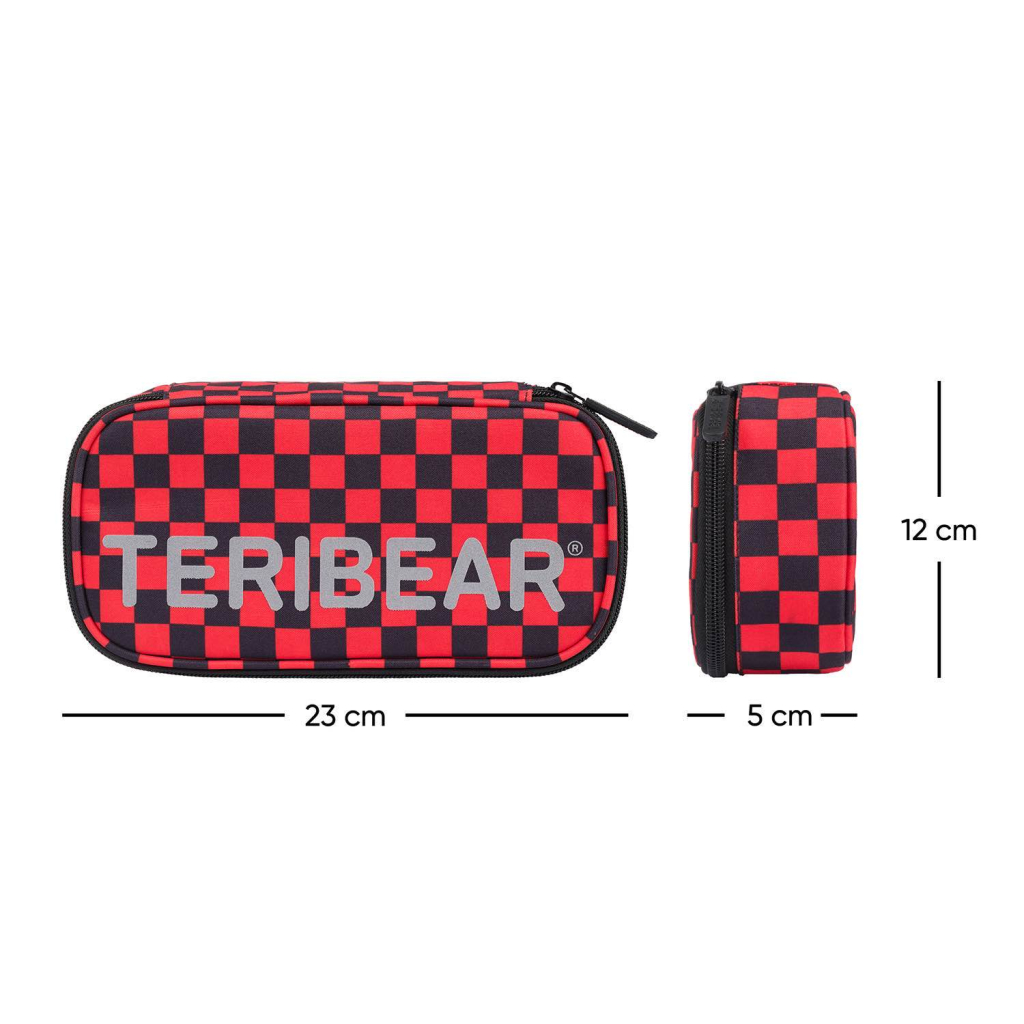 Rozměry penálu Baagl TERIBEAR – 23 × 12 × 5 cm