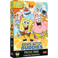 Puzzle Premium Plus: SpongeBob 1000 dílků 48x68,3cm v krabici 27x40x6cm (1)