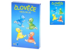 Karty Člověče nezlob se 6,5x1,5x10,5cm 32ks v krabičce