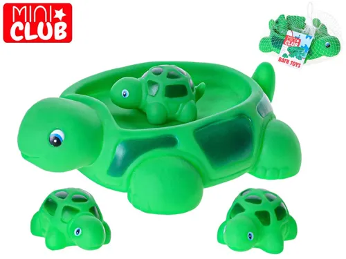 Mini Club želva 21 cm do vany se 3 želvičkami