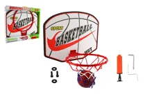 Basketbalový koš s míčem a pumpičkou