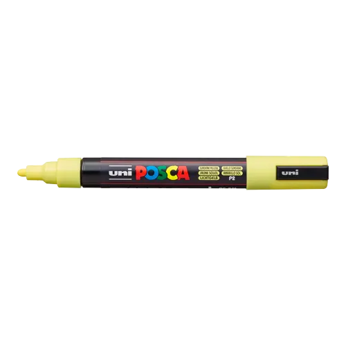 Dekorační popisovač Posca PC-5M, pastelově žlutá (P2), 1,8-2,5 mm