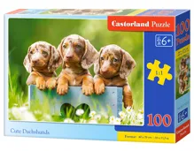 Puzzle Castorland 100 dílků premium - Roztomilí jezevčíci Puzzle Castorland 100 dílků premium - Roztomilí jezevčíci