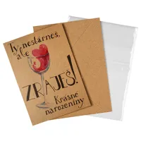 Přáníčko BeBechy - recyklovaný papír - Zraješ (1)