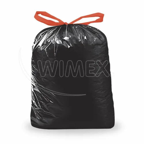 Pytel na odpadky (LDPE) zatahovací černý 70 x 100 cm 120L [10 ks]
