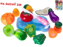 Sada ovoce a zeleniny na suchý zip, 16 ks - s dýní