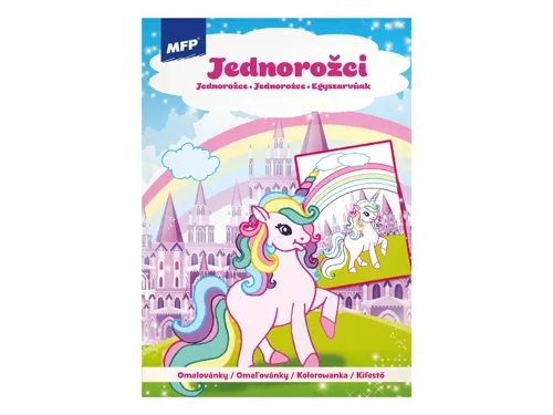 Omalovánky A4 Jednorožci 3 210x295mm/16 stran