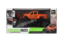 Auto RC pick-up Off road terénní 23 cm, 2,4 GHz se světlem - oranžové (9)