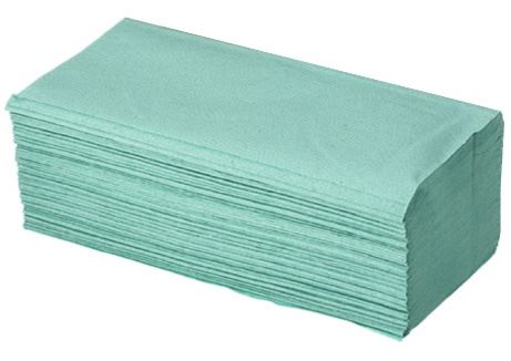 Papírové ručníky skládané Z-Z, zelené, 5000 ks