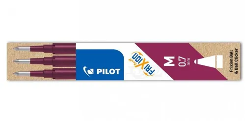 Sada 3 ks náplní Pilot FriXion Ball, střední hrot M 0,7mm - výběr barev