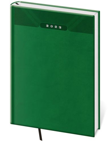 Týdenní diář 2025 Helma A5 - Print Classic zelený