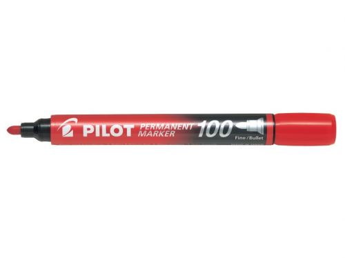 Popisovač kulatý Pilot Permanent Marker 100 - červený