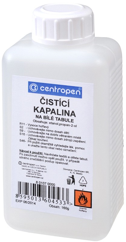Levně Čisticí kapalina na stíratelné tabule 160 g, CENTROPEN