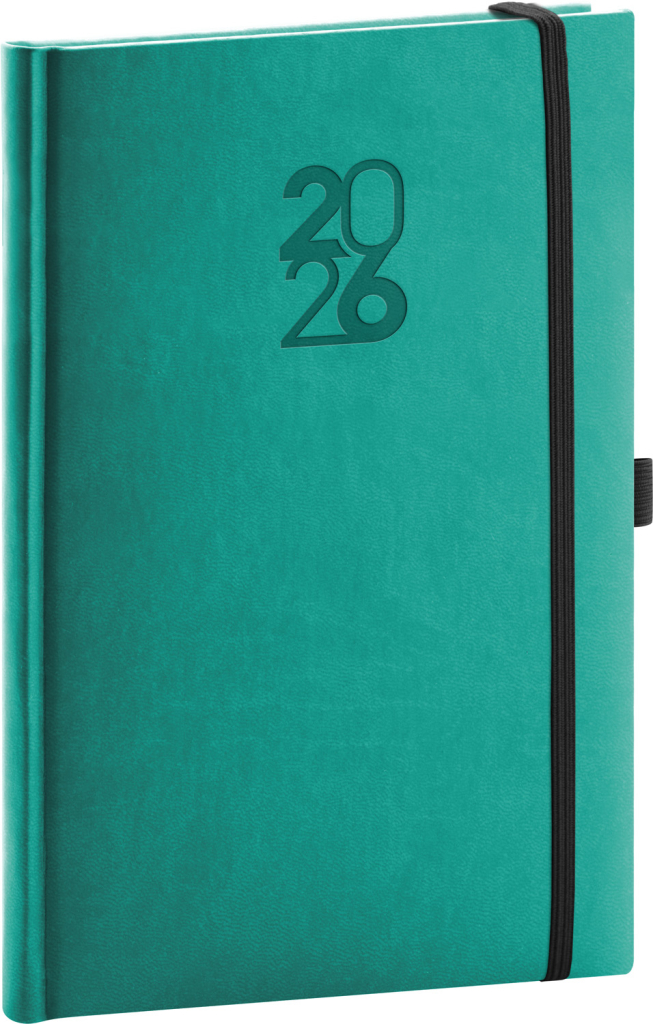 Levně Týdenní diář 2026 NOTIQUE A5 - Aprint Top tyrkysový, 15 x 21 cm