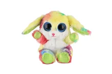 Plyšový zajíc sedící 15 cm - duhový (5)