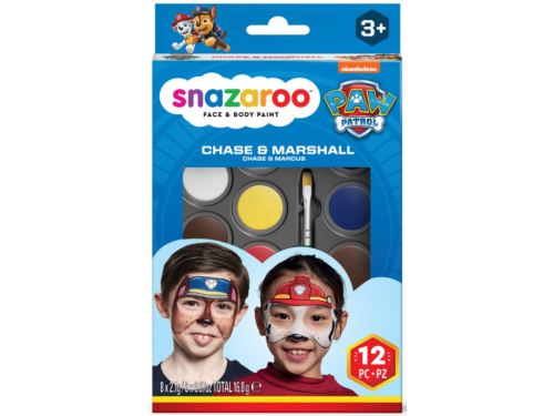 Snazaroo sada obličejových barev TLAPKOVÁ PATROLA Chase a Marshall