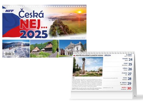 Stolní kalendář 2025 MFP - Česká NEJ…