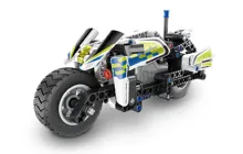 Stavebnice iM.MASTER policejní motorka na zpětné natažení plast 193 dílků v krabici 29x20x6cm (3)