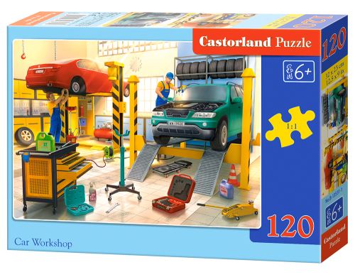 Puzzle Castorland 120 dílků - Autodílna