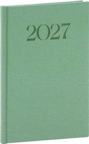 Týdenní diář 2027 Notique A5 Biella zelený