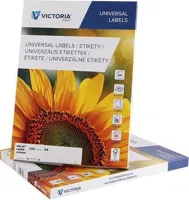 Samolepící etikety bílé VICTORIA 70x42,4 mm, 2100 ks/bal. (1)