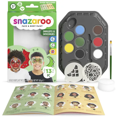 Sada obličejových barev Snazaroo - Drak, Dino