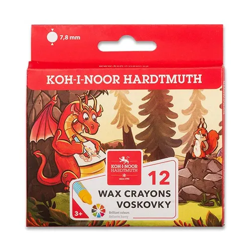 Voskovky Koh-i-noor 8232/12ks kulaté