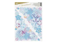 Okenní fólie s glitry MFP Paper 30 × 42 cm - Zimní motivy mix (4)