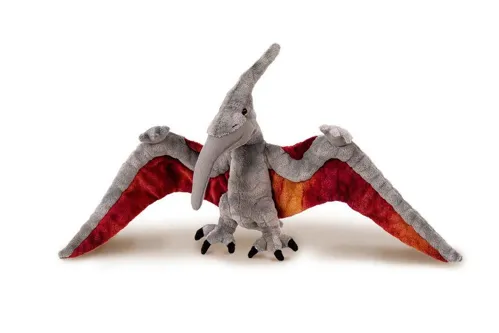 Plyšový pteranodon 65 × 28 cm - šedivý