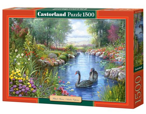 Puzzle Castorland 1500 dílků - Černé labutě