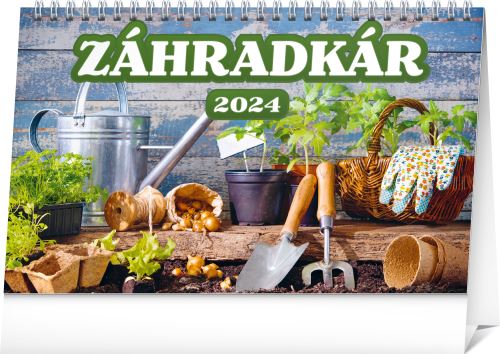 Stolový kalendár Presco Group - Záhradkár 2024, 23,1 × 14,5 cm
