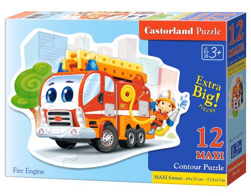 Puzzle Castorland Contour MAXI 12 dílků - Hasičské auto