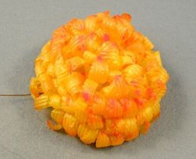 Chryzantéma žluto-oranžová voskovaná 12cm