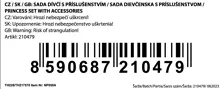 Sada princezna s rukavicemi růžová (3)