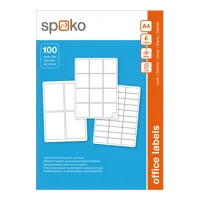 Samolepící etikety bílé SPOKO 52,5x29,7 mm, 4000 ks/bal. (2)