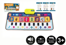 Elektronická hrací podložka pianko Zvířátka a jejich kapela 80 × 37 cm