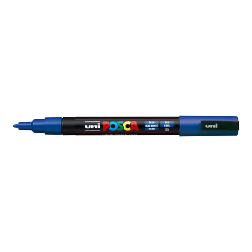 Dekorační popisovač Posca PC-3M, modrá (33), 0,9-1,3 mm