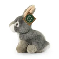 Plyšový králík šedý sedící 16 cm, ECO-FRIENDLY (2)