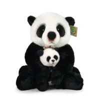Plyšová panda s mládětem, 27 cm, ECO-FRIENDLY (1)