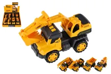 Stavební nákladní auto 13 cm na setrvačník - mix motivů