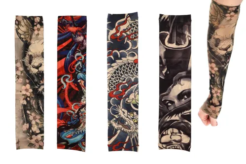 Tetovací rukáv látkový - mix motivů